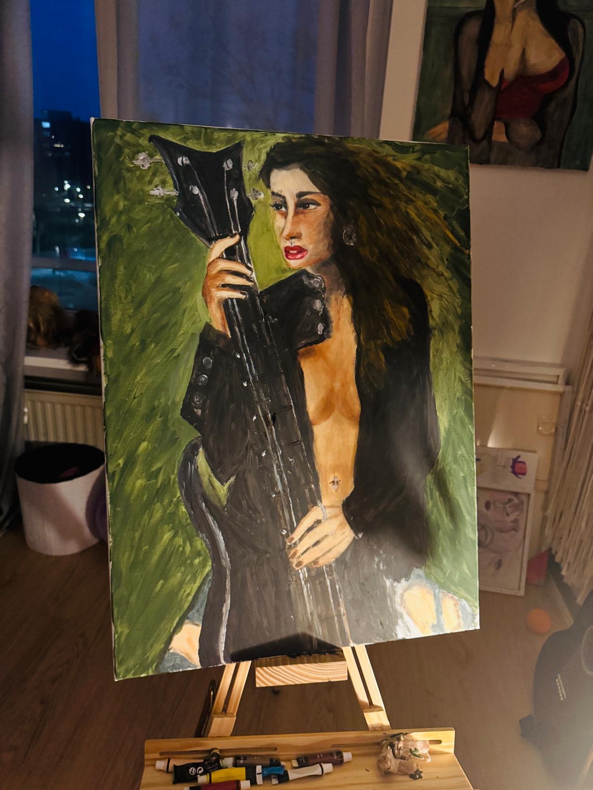 Featured painting by Bezawit
